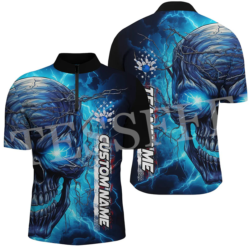 Custom Name Strike Bowling Fla - Short Sleeve Bowling Shirt Retro ulasan dan harga