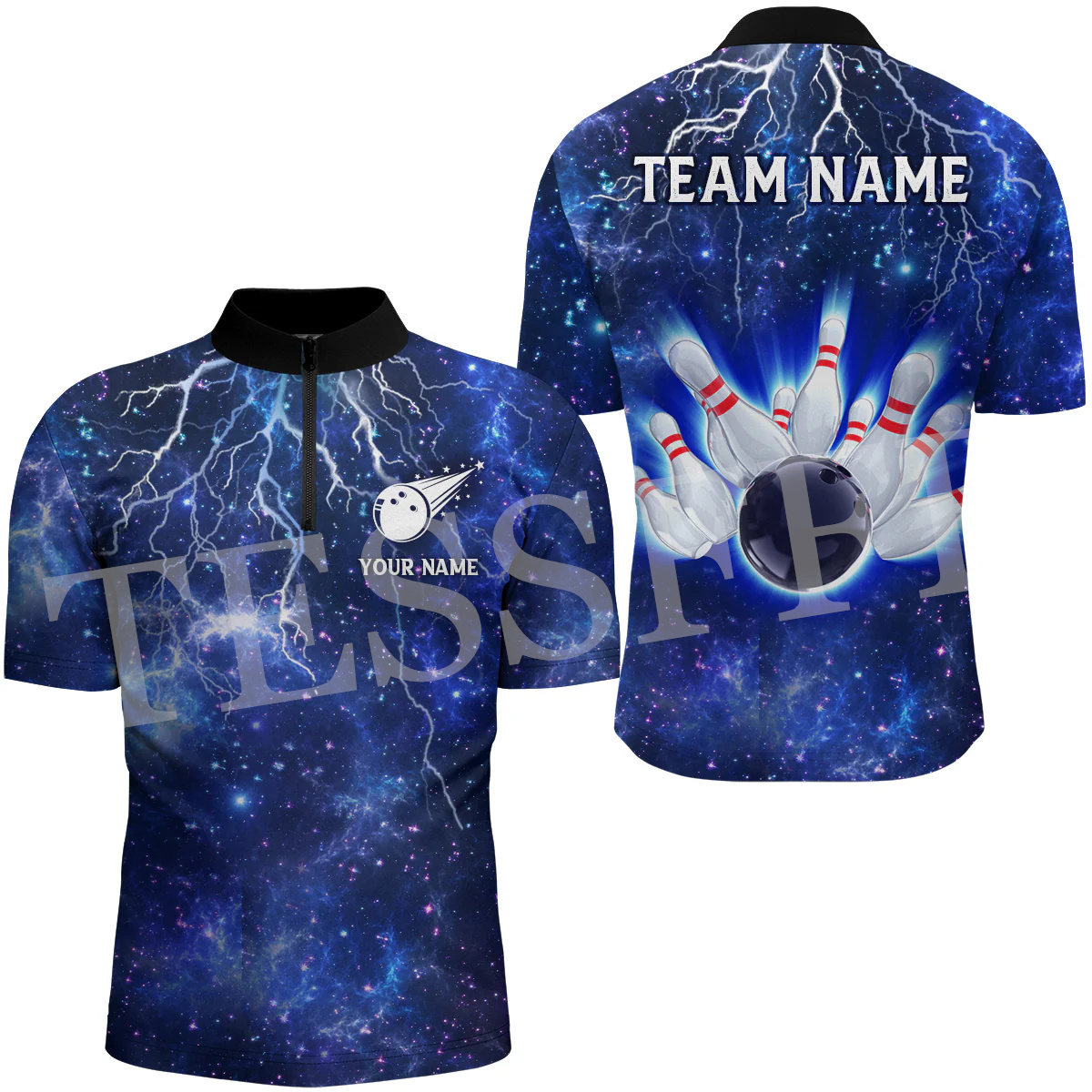 Custom Name Strike Bowling Fla - Short Sleeve Bowling Shirt Retro ulasan dan harga