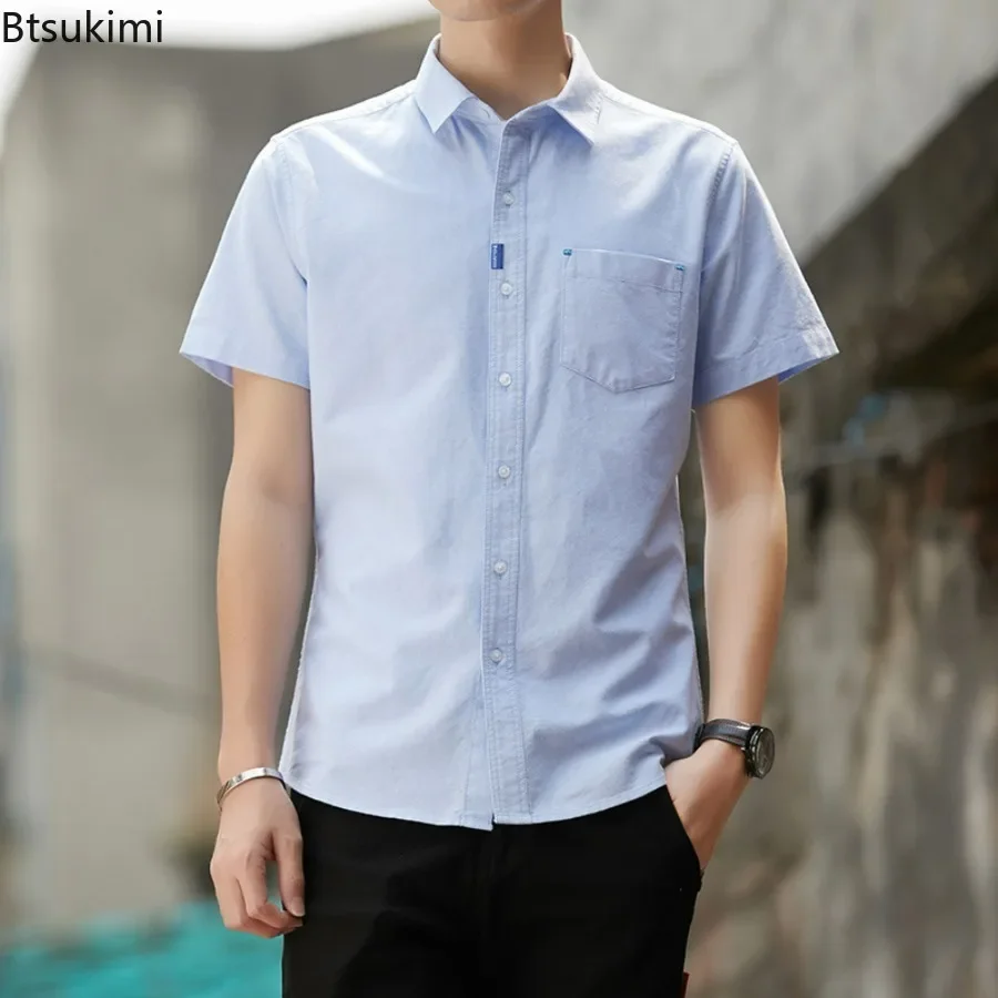 2026 Men's Casual 100% Cotton  - Oxford Cotton Casual Shirt Business ulasan dan harga