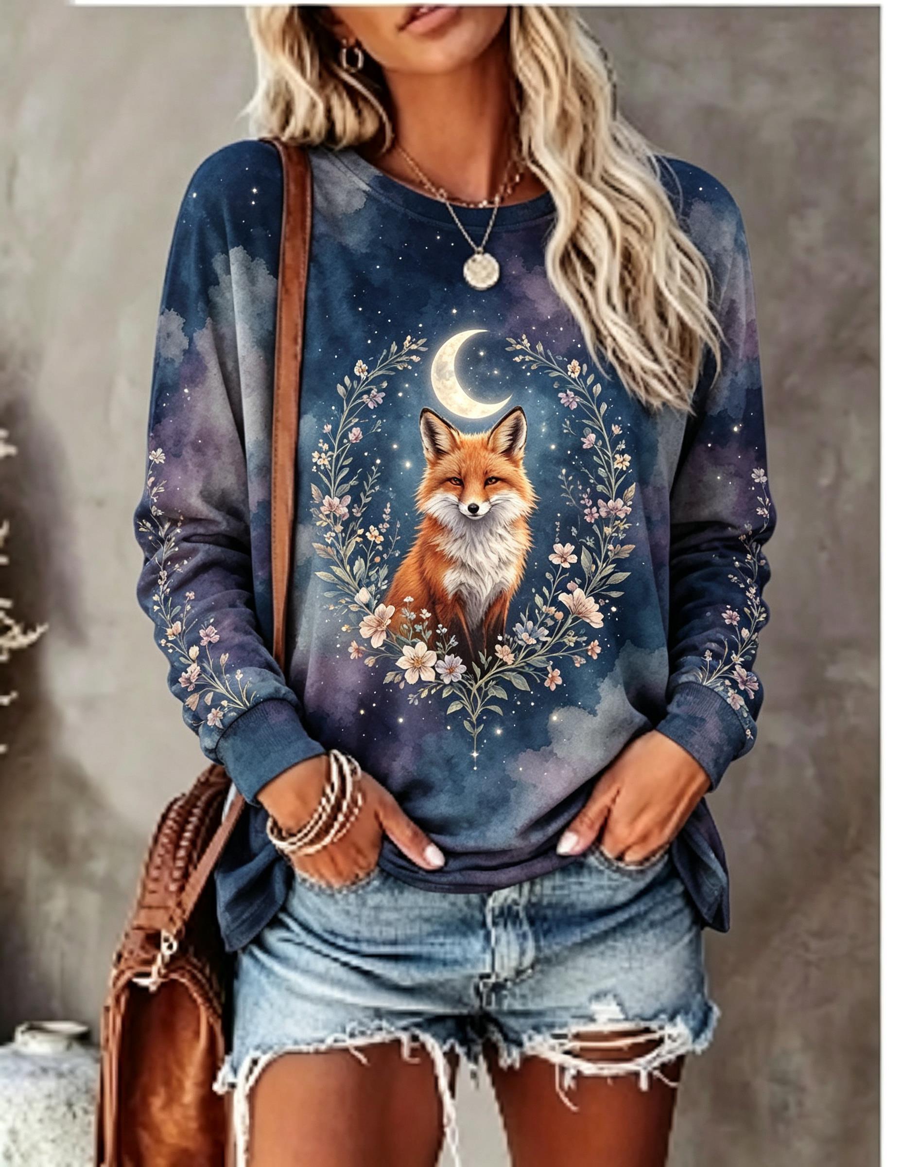 Women Long Sleeve T Shirt Howl - T-Shirts ulasan dan harga