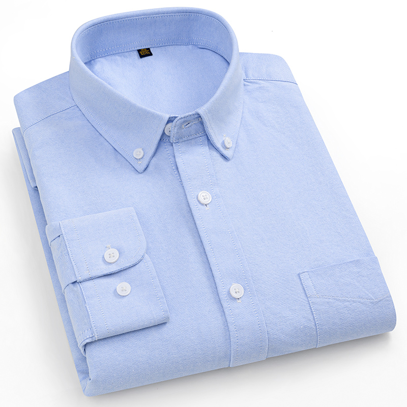 160KG Oversized Shirt Striped  - Oxford Cotton Casual Shirt Business ulasan dan harga